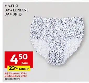 Auchan Majtki damskie bawełna oferta