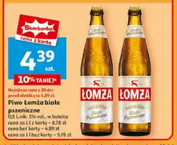 Auchan Piwo Łomża Białe Pszeniczne oferta