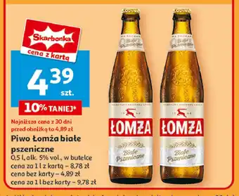 Auchan Piwo Łomża Białe Pszeniczne oferta