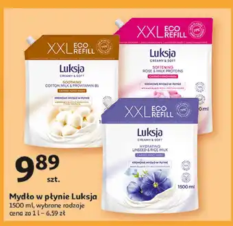 Auchan Mydło w płynie cotton milk & provitamin b5 Luksja Creamy Soft oferta