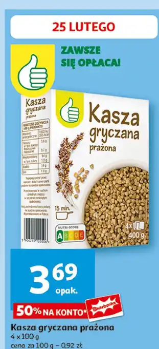 Auchan Kasza gryczana Podniesiony Kciuk oferta