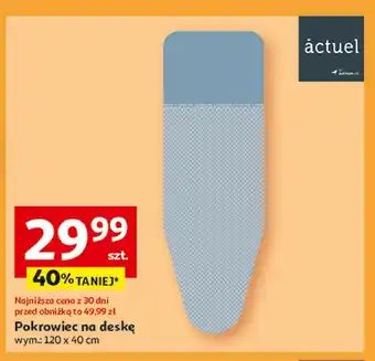 Auchan Pokrowiec na deskę do prasowania 120 x 40 cm Actuel oferta