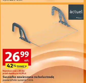 Auchan Suszarka zawieszana na balustradę 5 m Actuel oferta