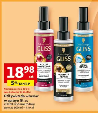 Auchan Odżywka do włosów Gliss Kur Aqua Revive oferta