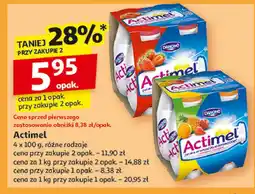 Auchan Jogurt wieloowocowy Danone Actimel oferta