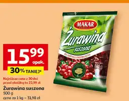 Auchan Żurawina suszona Makar oferta