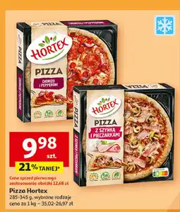 Auchan Pizza z szynką i pieczarkami Hortex oferta