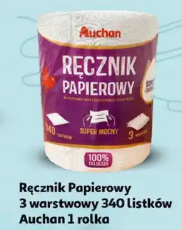 Auchan Recznik papierowy 3 warstwy 340 listków Auchan oferta