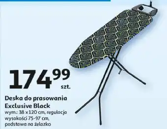 Auchan Deska do prasowania exclusive black 120 x 380 cm oferta