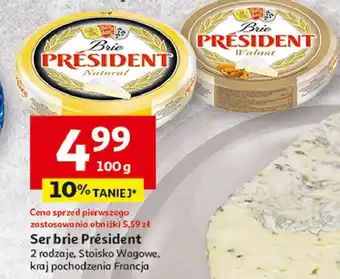 Auchan Ser brie z orzechami President oferta