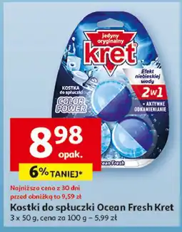 Auchan Kostka do spłuczki ocean fresh Kret oferta