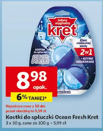 Auchan Kostka do spłuczki ocean fresh Kret oferta