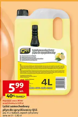 Auchan Płyn do spryskiwaczy letni cytrynowy Q11 oferta