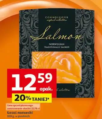 Auchan Łosoś norweski w plastrach Connoisseur oferta