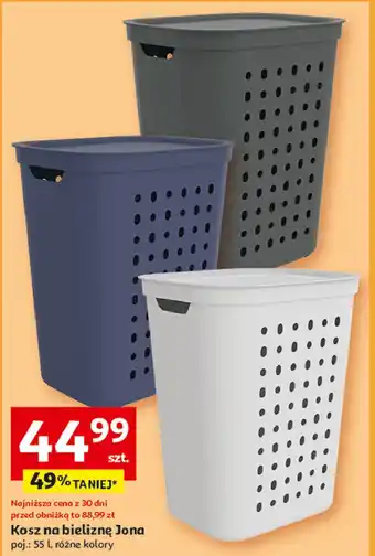 Auchan Kosz na bieliznę jona 55 l Rotho oferta