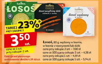 Auchan Łosoś wędzony w kremie Suempol oferta