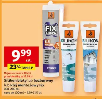 Auchan Klej montażowy uniwersalny Dragon Fix Strong oferta