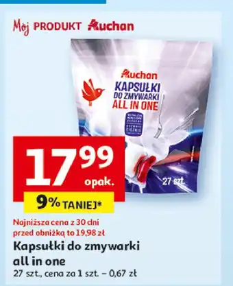 Auchan Tabletki do zmywarki Auchan Różnorodne (Logo Czerwone) oferta