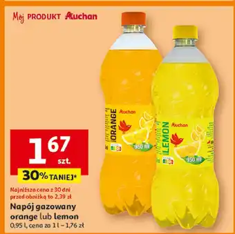 Auchan Napój lemon Auchan Różnorodne (Logo Czerwone) oferta