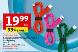 Auchan Kabel usb whippy pro 2 m czerwony Exc oferta