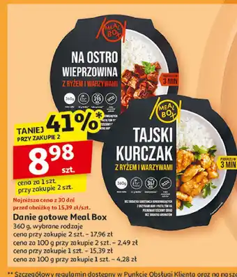 Auchan Kurczak po tajsku z ryżem Meal Box oferta