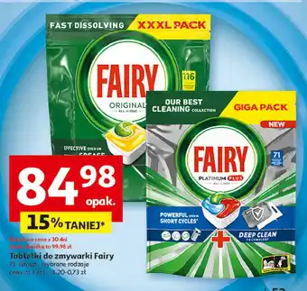 Auchan Tabletki do zmywarki lemon Fairy All In 1 oferta