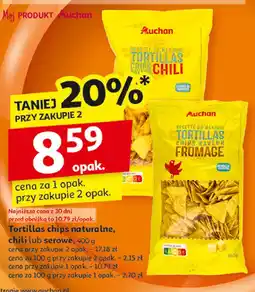 Auchan Tortilla chips serowe Auchan oferta