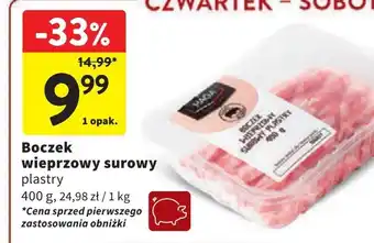 Intermarche Boczek wieprzowy plastry Haga oferta