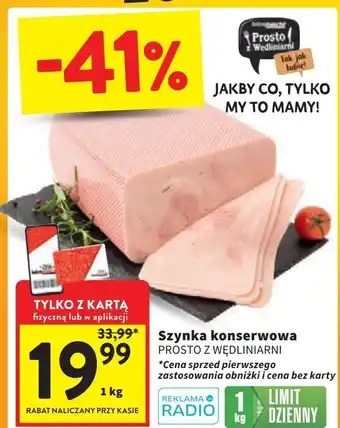 Intermarche Szynka konserwowa Intermarche Prosto Z Wędliniarni oferta