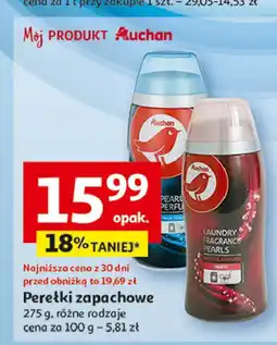 Auchan Perełki zapachowe do prania niebieskie Auchan oferta