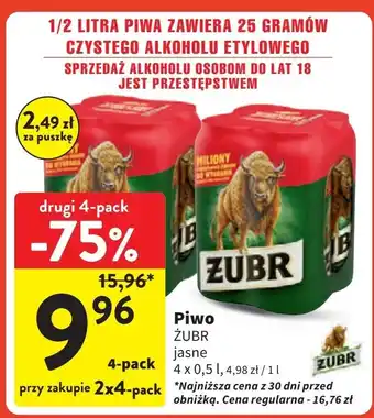 Intermarche Piwo Żubr 1768 oferta