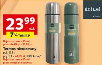 Auchan Termos metalowy 1 l Actuel oferta