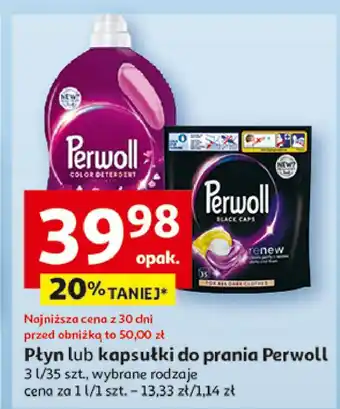 Auchan Kapsułki do prania Perwoll Renew Black oferta