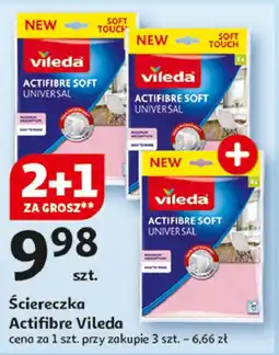 Auchan Ściereczka actifibre soft Vileda oferta