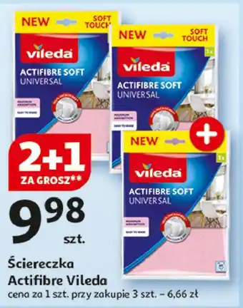 Auchan Ściereczka actifibre soft Vileda oferta