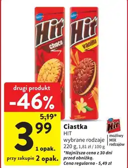 Intermarche Ciastka waniliowe Hit oferta