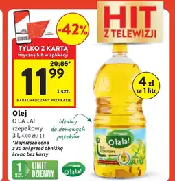 Intermarche Olej rzepakowy Intermarche O La La! oferta