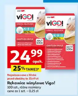 Auchan Rękawice winylowe m Vigo! oferta