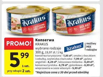 Intermarche Wieprzowina w sosie własnym Krakus Animex oferta