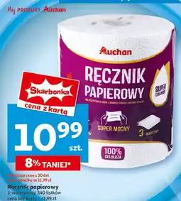 Auchan Recznik papierowy 3 warstwy 340 listków Auchan oferta