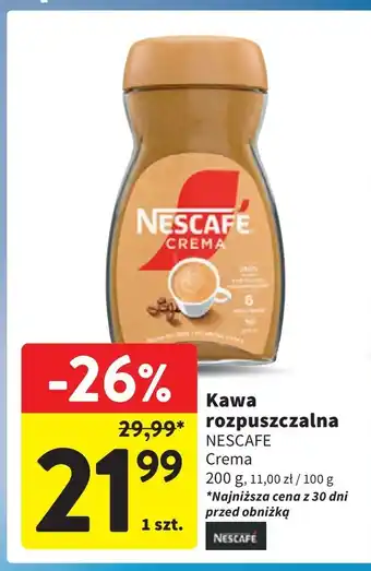 Intermarche Kawa Nescafe Crema oferta