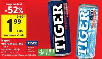 Intermarche Napój zero Tiger Energy Drink oferta