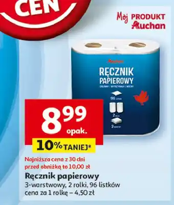 Auchan Ręcznik papierowy Auchan oferta