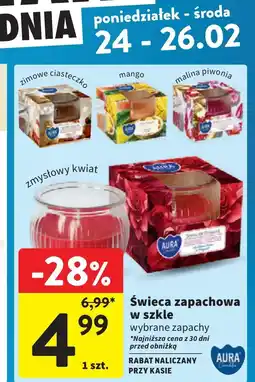 Intermarche Świeca w szkle Aura oferta