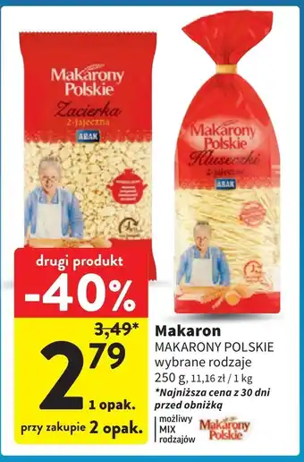 Intermarche Makaron kluseczki babuni 2-jajeczny Makarony Polskie oferta