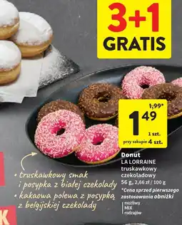 Intermarche Donut dekorowany czekoladowy La Lorraine oferta