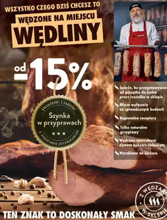 Intermarche Szynka w przyprawach Intermarche Z Własnej Wędzarni oferta