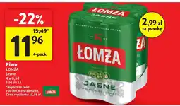 Intermarche Piwo Łomża Jasne (Dawniej Export) oferta