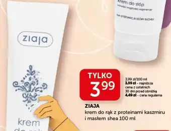 Ziko Dermo Ziaja krem do rąk z proteinami kaszmiru i masłem shea oferta