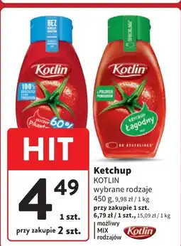 Intermarche Ketchup pikantny 60% mniej kalorii Kotlin oferta